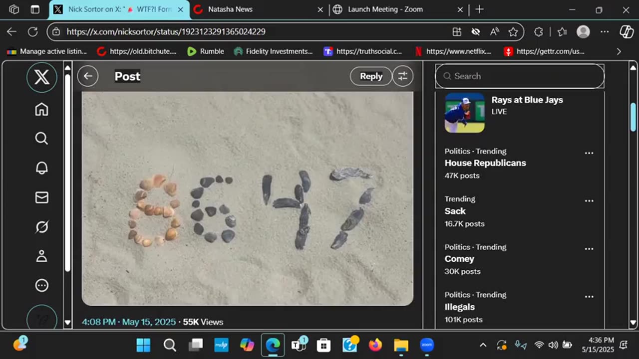 Former FBI Director James Comey Posted 86 47 (86=MURDER 47= PRESIDENT TRUMP