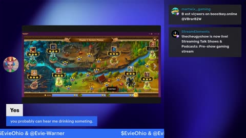 Pre-show gaming stream