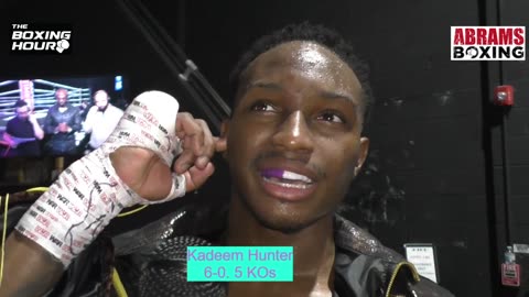 Kadeem Hunter Talks After Decision win over Shiquille Rushing