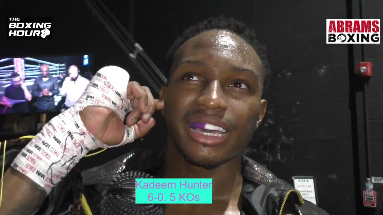 Kadeem Hunter Talks After Decision win over Shiquille Rushing