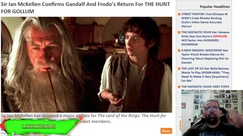 Sir Ian McKellen Confirm That Frodo And Gandolf Will Be In The Hunt For Gollum Movie