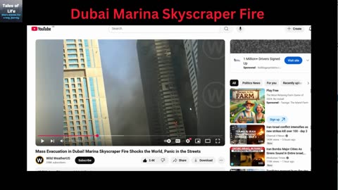 Dubai Marina Skyscraper Fire