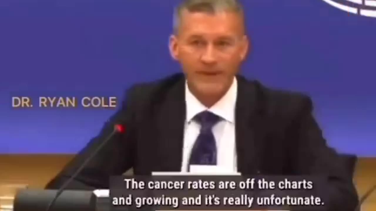 Dr. Ryan Cole: The cancer rates are off the charts and growing.
