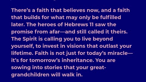 Faith That Sees the Promise Ahead