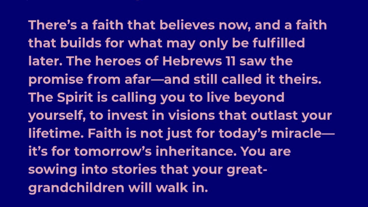 Faith That Sees the Promise Ahead