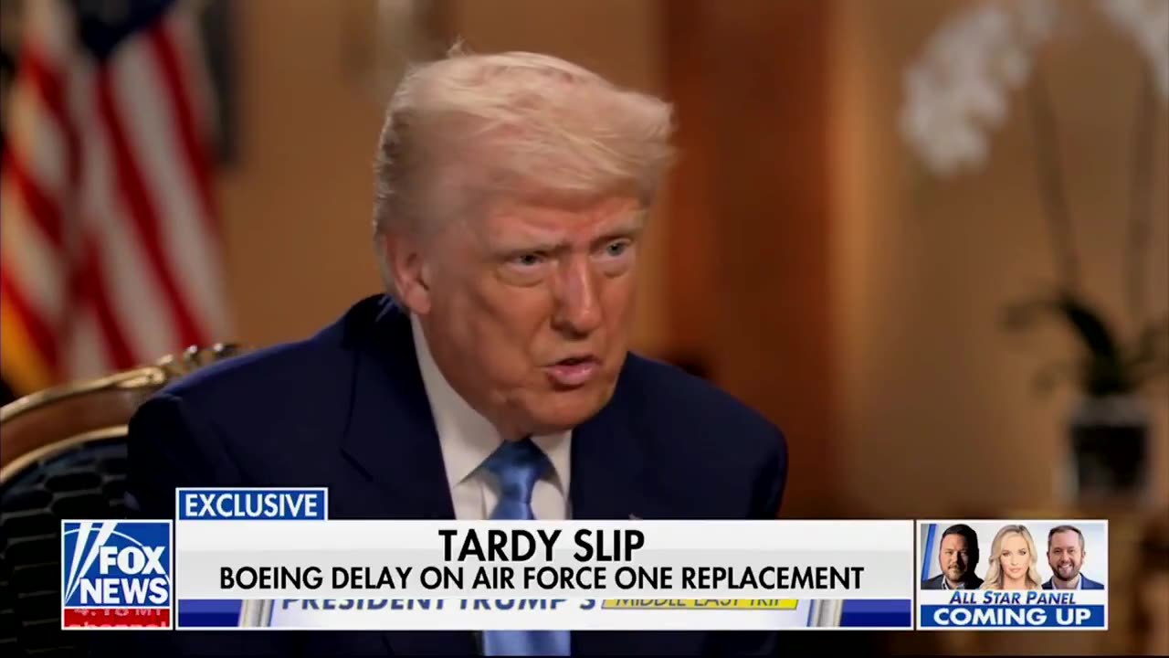 "This plane's not for me. This goes to the United States Air Force"