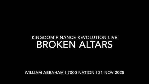 Broken Altars: Truth, Trauma & the Cost of Secrecy | Kingdom Finance Revolution Live | 21 Nov 2025