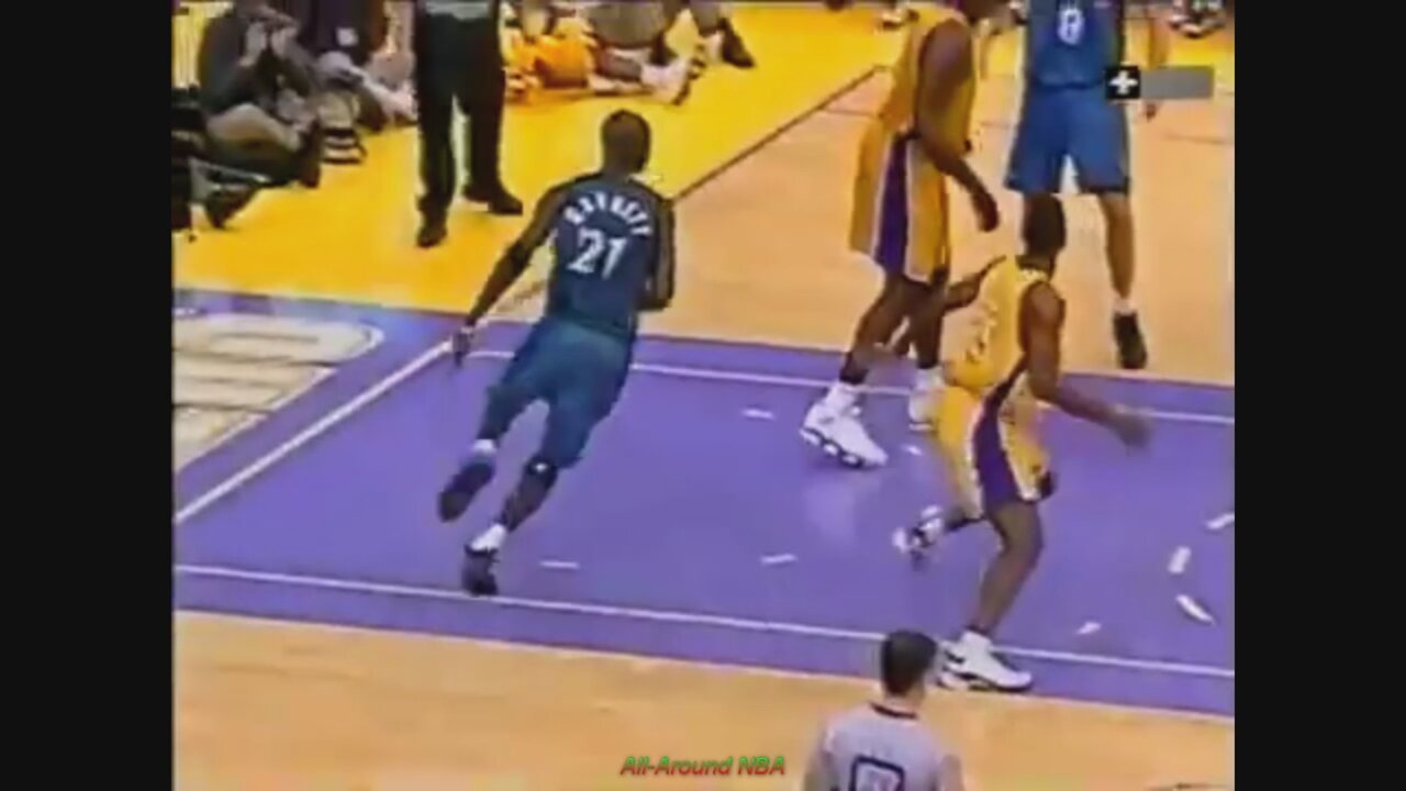 Kevin Garnett 15 Points 4 Ast @ Lakers, 1999-2000.