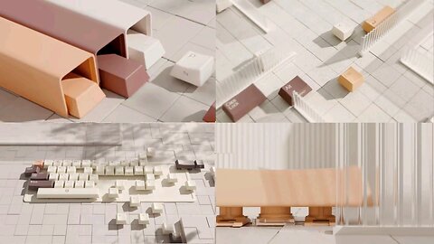 c4d Mechanical Keyboard animation project file Download