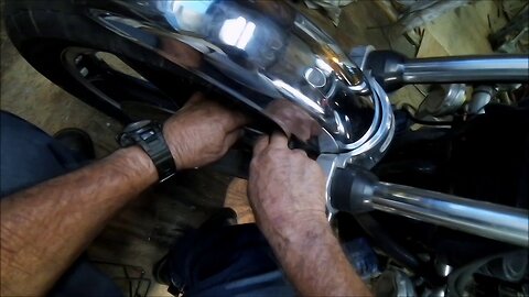 Wheel on, front end adjusted