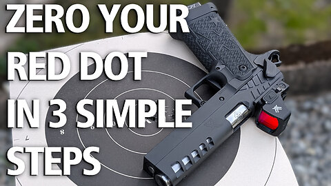 3 EASY STEPS to ZERO your RED DOT