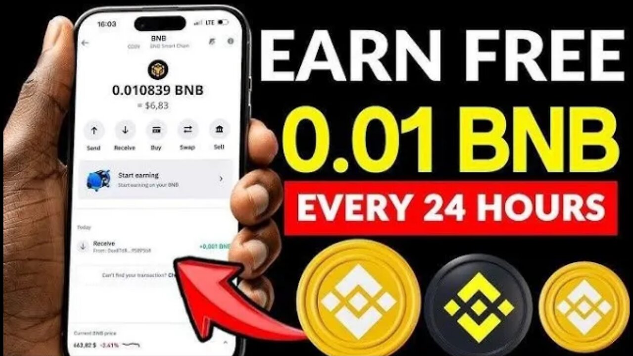 Get 0.02 BNB For FREE With Quick Withdrawal (Free BNB Site 2025☆)