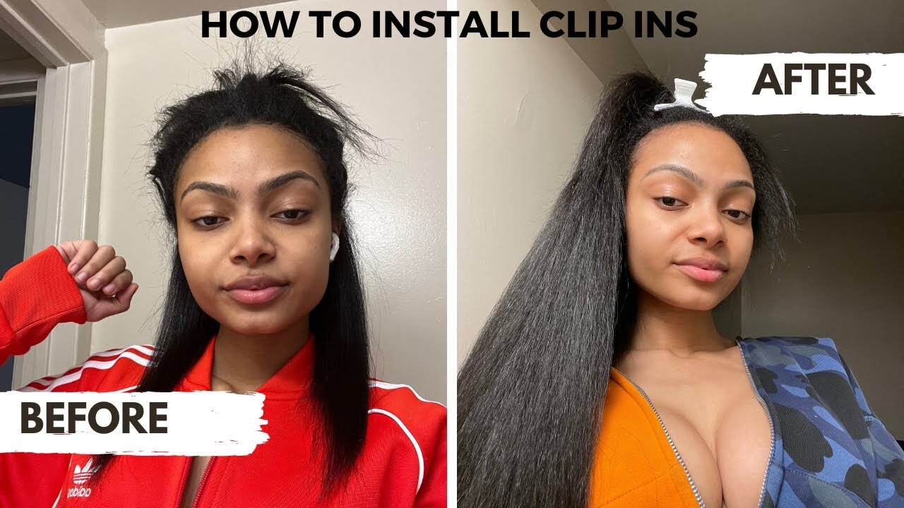 Imanii Bends - how to install clip in extensions on natural hair 😋