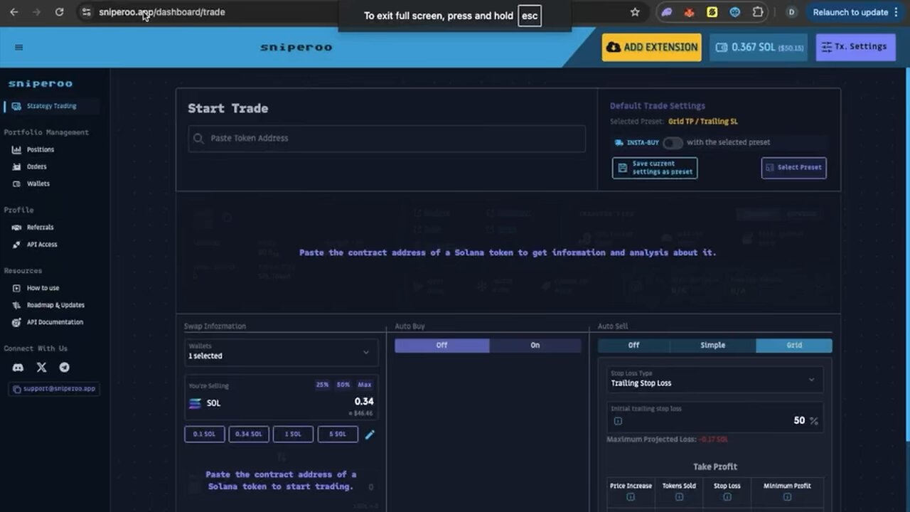 How to Snipe SOLANA MEMECOINS with Sniperoo bot (10-100x Possible)