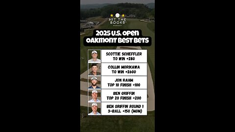 Huf locks in his picks for the 2025 U.S. Open at Oakmont! Are you tailing? ⛳️🏆