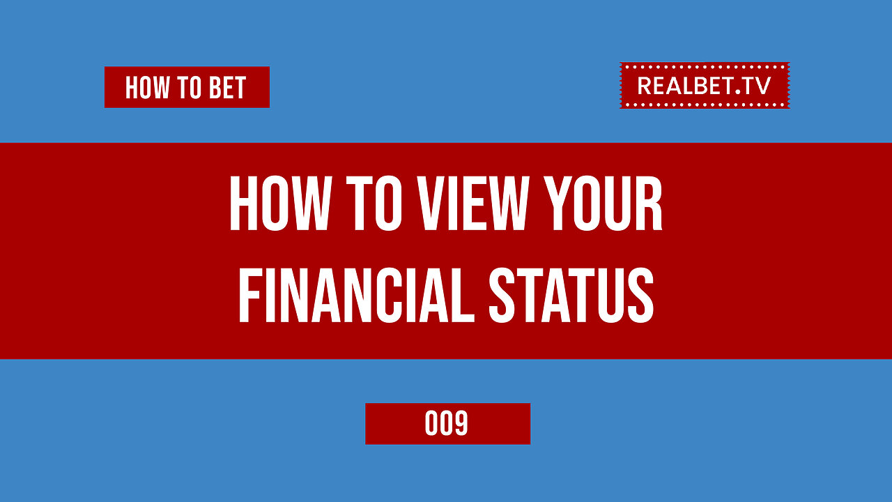 How To View Your Financial Status On Realbet