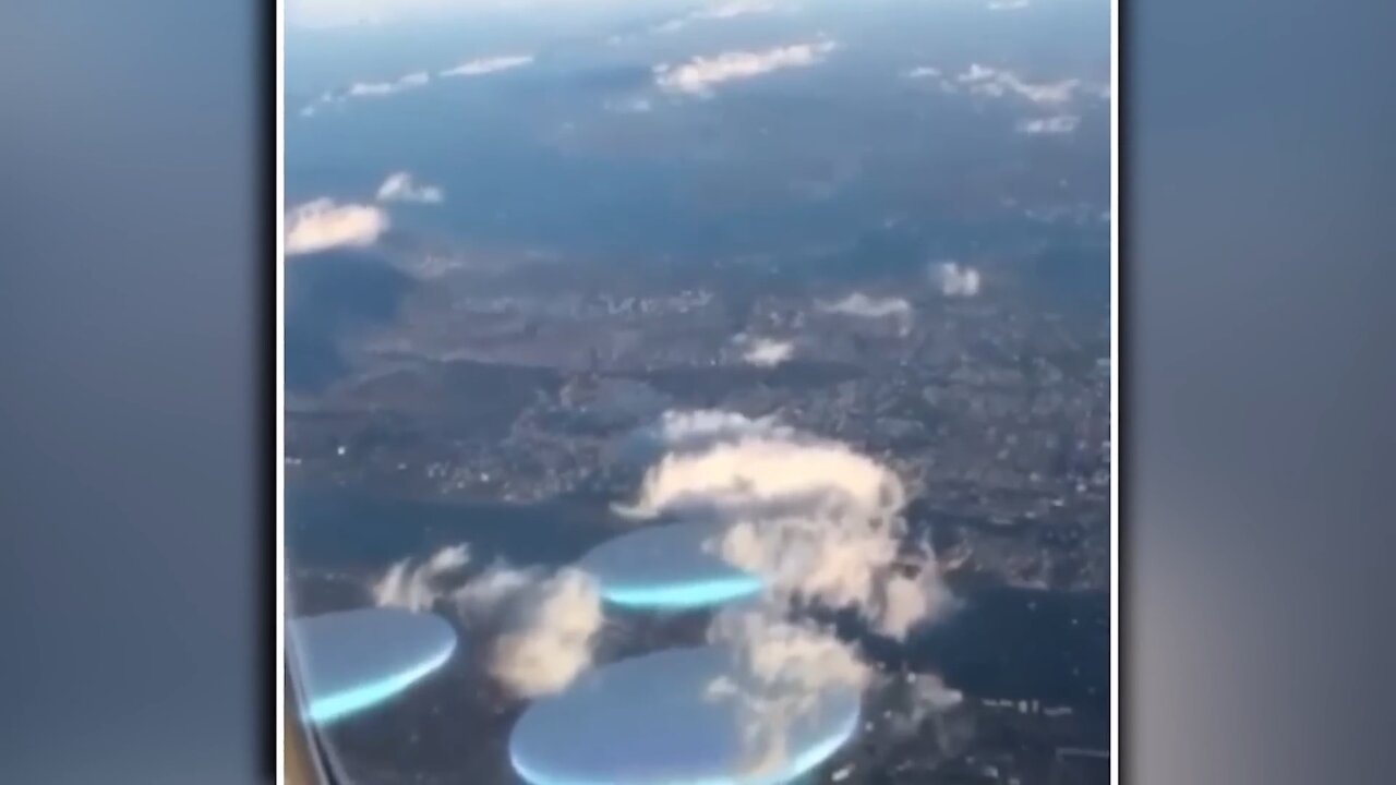 UFOs Caught on Video from Plane