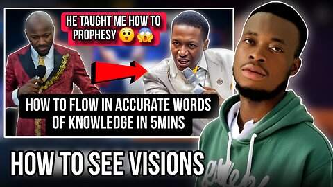 how to flow in words of knowledge ( Prophetic school)