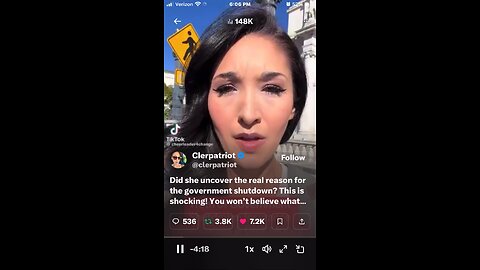 Did she uncover the real reason for the government shutdown?