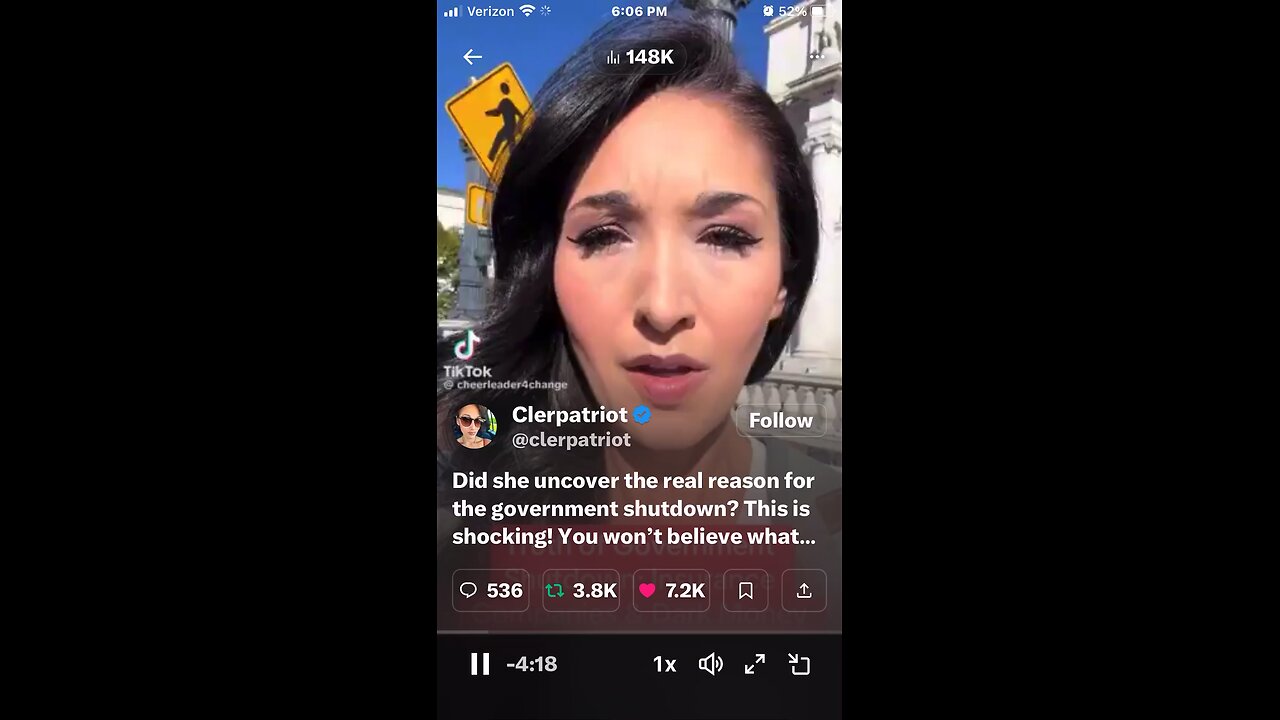 Did she uncover the real reason for the government shutdown?