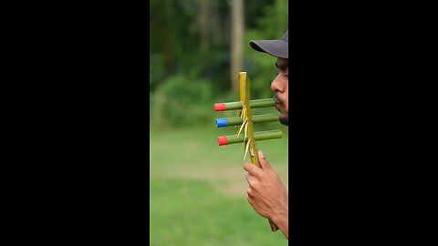 Shooting Gun Made Of Bamboo 🎍🎍🎍#Bambo #ShutingGun