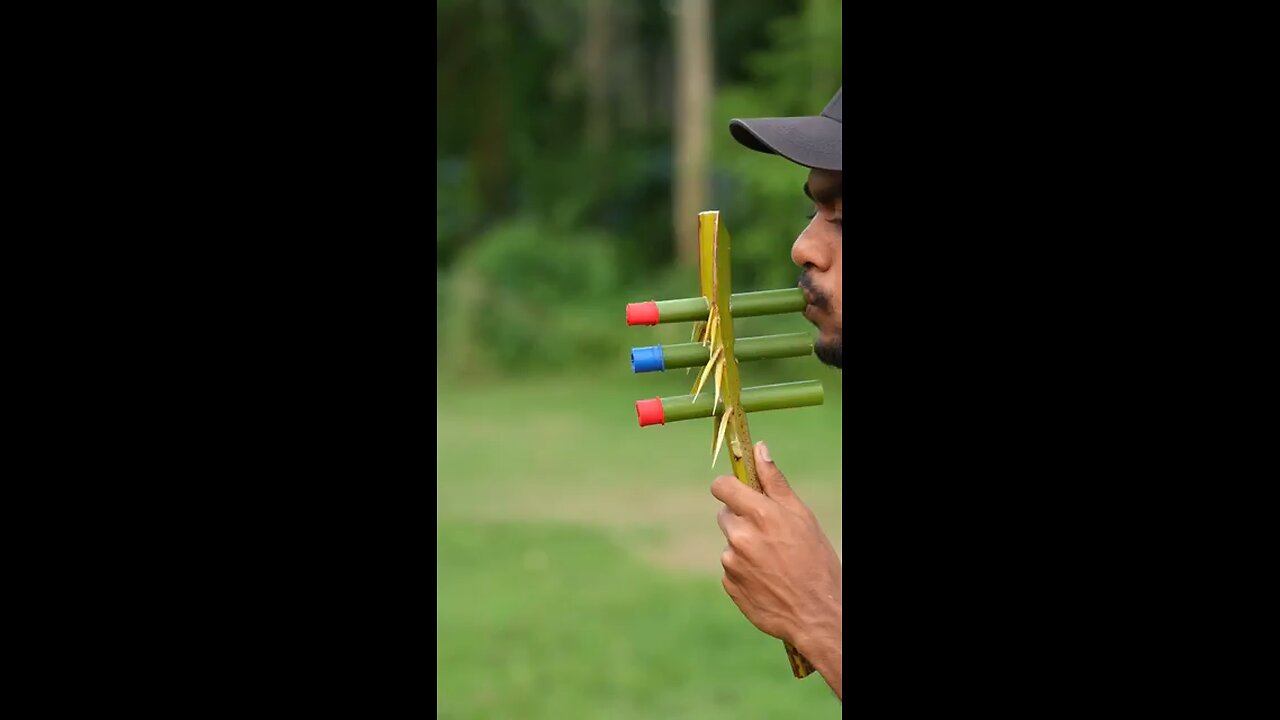 Shooting Gun Made Of Bamboo 🎍🎍🎍#Bambo #ShutingGun