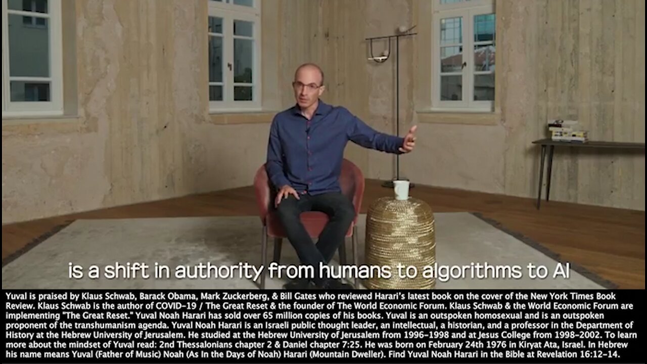 Yuval Noah Harari | "One of the Biggest Things Happening In the World Right Now Is a Shift In Authority from Humans to AI." + "This Is the End of Human History. Control Is Shifting Away from Humans to a Non-Human Intelligence."