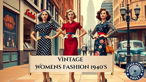 Vintage Womens Fashion 1940's.