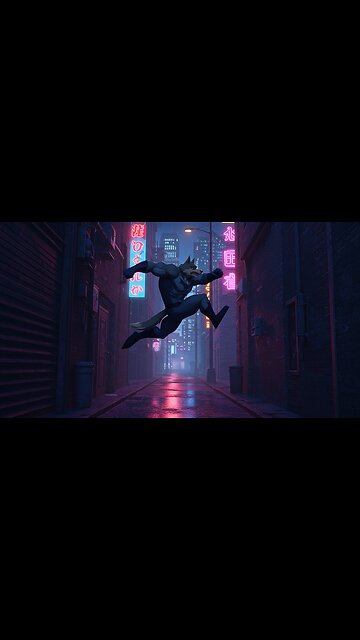 WolffMan’s Epic Alley Leap | Urban Hero Animation Shorts
