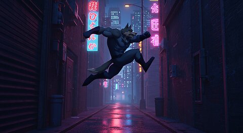 WolffMan’s Epic Alley Leap | Urban Hero Animation Shorts