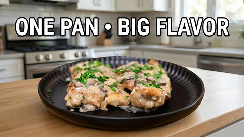 Chicken Marsala Made EASY — Rich, Creamy & Packed With Flavor