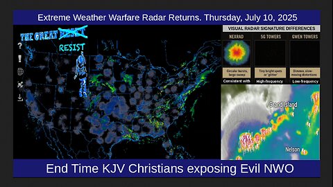Extreme Weather Warfare Radar Returns. Thursday, July 10, 2025