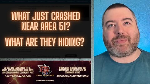 New Crash and Coverup of Unknown Object Near Area 51 | DR Update