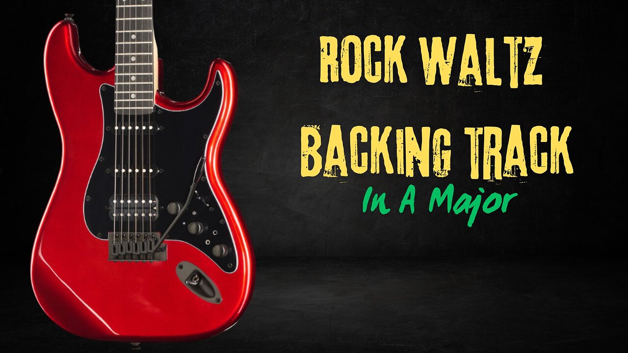 A Major Rock Waltz – 3/4 Groove Backing Track | Backing Track Mania