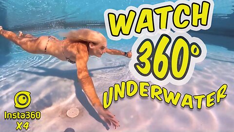 Underwater Bikini Model Shoot in 360° | Insta360 X4