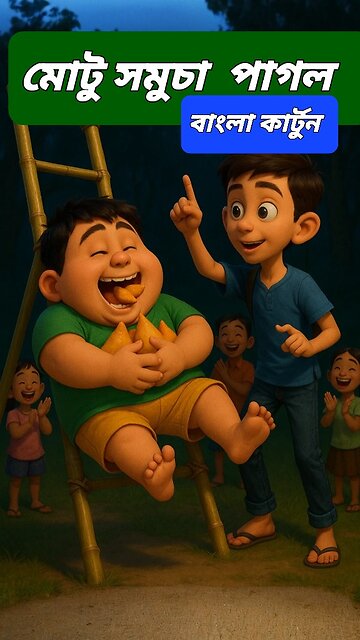 Motu’s Samosa Adventure | Funny Bengali Village Animation | bangla cartoon 2025