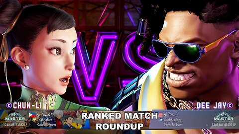 Kuya Kalbo SF6 Ranked Match Roundup. Chun Li Master Rank [Hori Fight Stick]