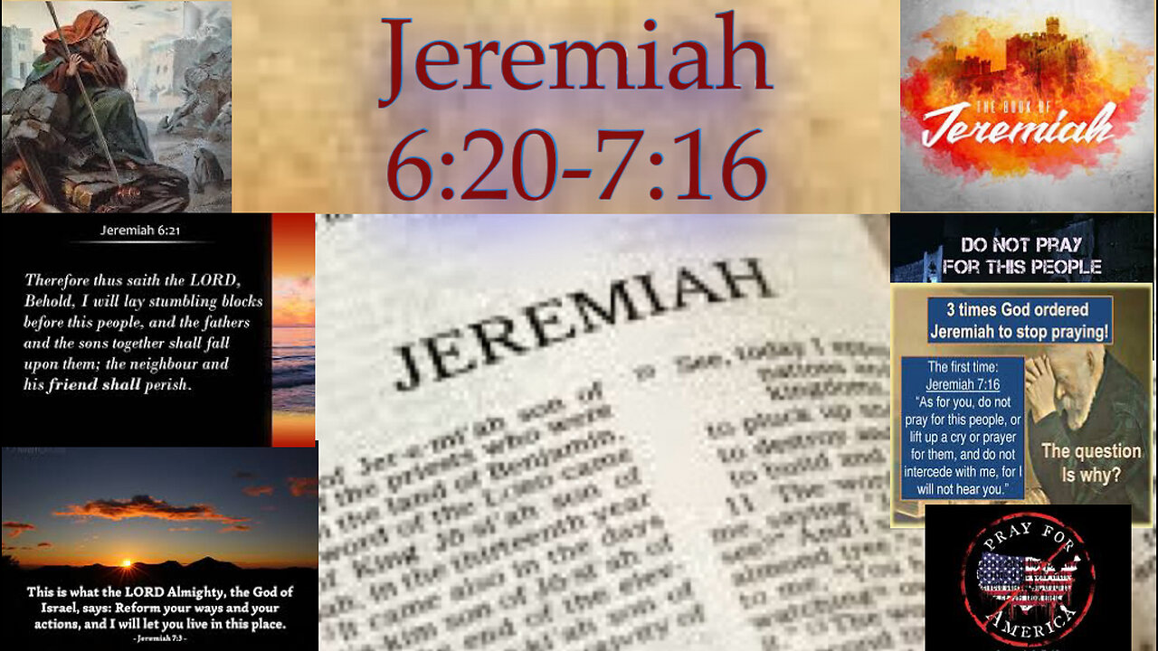 Jeremiah 6:20-7:16
