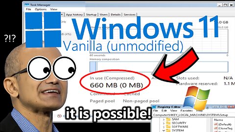 Windows 11 under 1GB of RAM