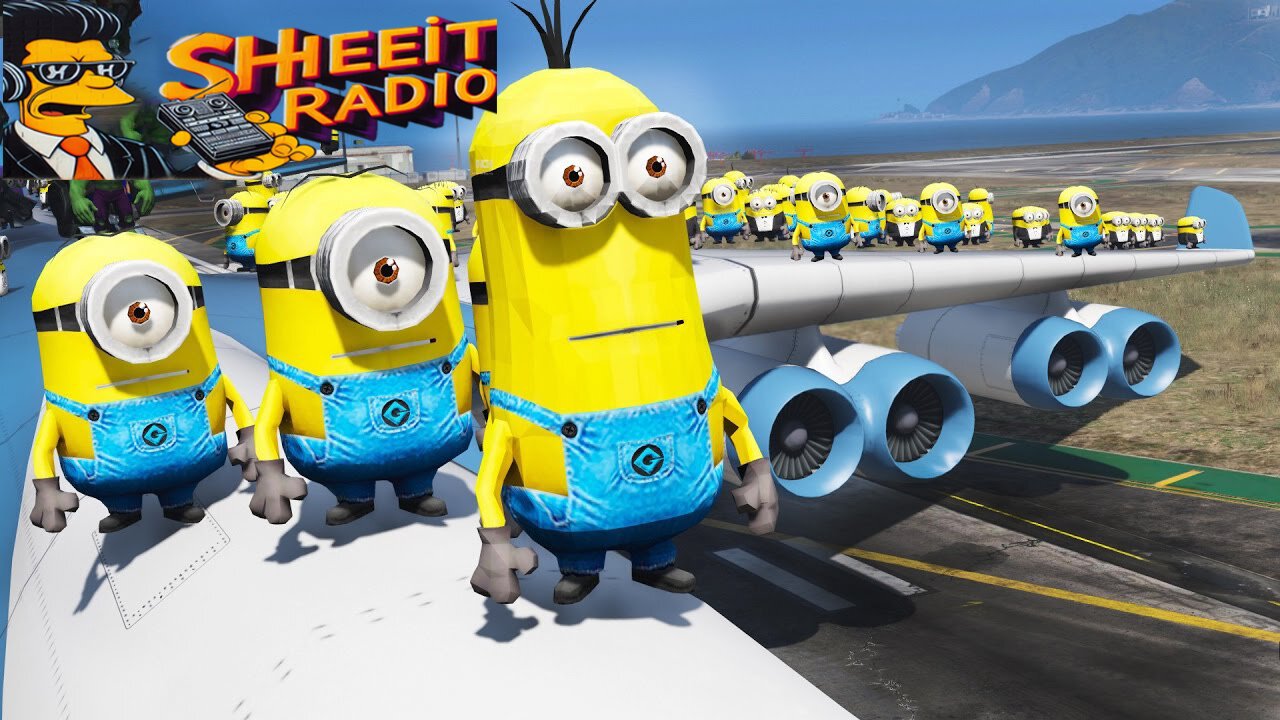 33 Minions vs. 1 Elephant: Who Will Win the Plane?