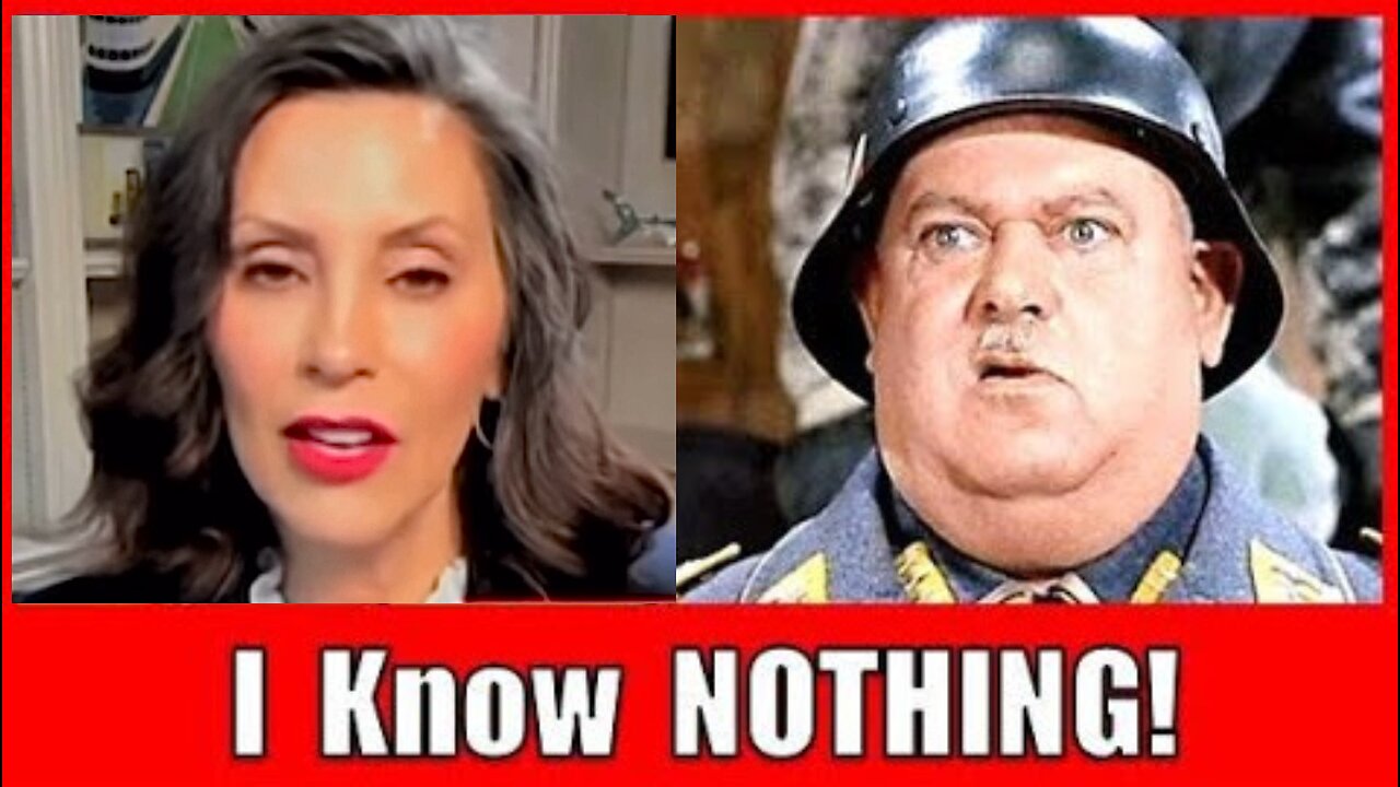 Gretchen Whitmer pulls a Sgt. Schultz when asked about COVERING UP Biden’s Cognitive decline!