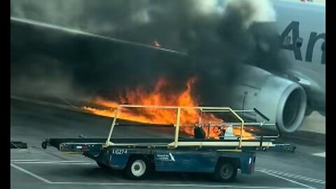 American Airlines Boeing 737-800 Engine Fire At Denver International