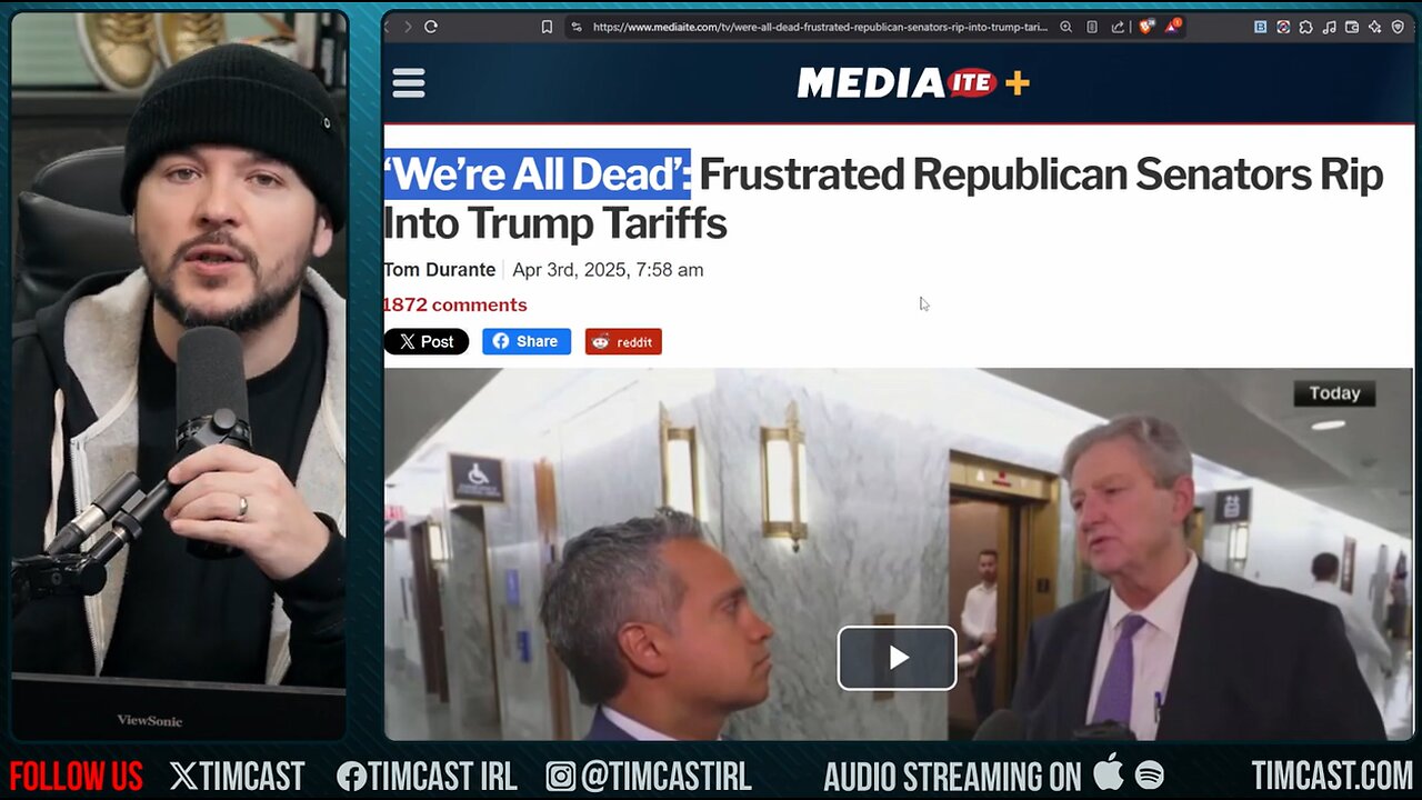 CNN SLAMMED For Turning Trump ORANGE During Tariff Announcement, Global Trade APOCALYPSE Feared