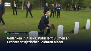 Gedenken in Alaska: Putin legt Blumen an Gräbern sowjetischer Soldaten nieder