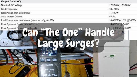 Surge and Imbalance Test on MidNite "The One"