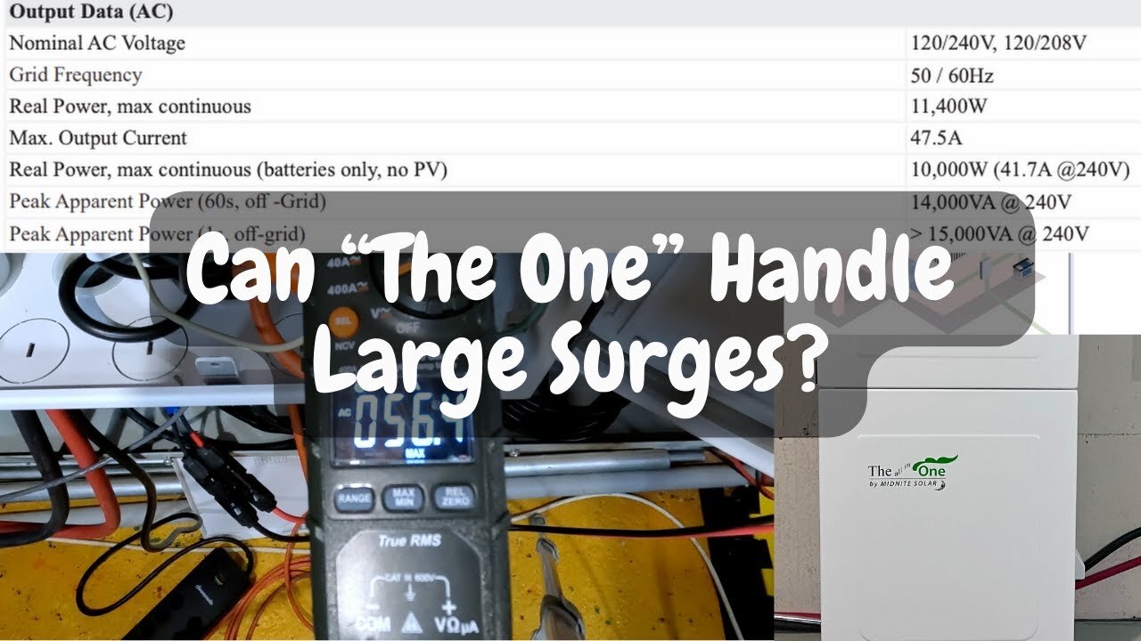 Surge and Imbalance Test on MidNite "The One"