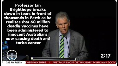 "Thousands Witness Professor Ian Brighthope's Emotional Breakdown in Perth"