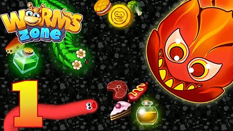Worms Zone .io - Hungry Snake | Gameplay Walkthrough | Part 1 (Android, iOS)