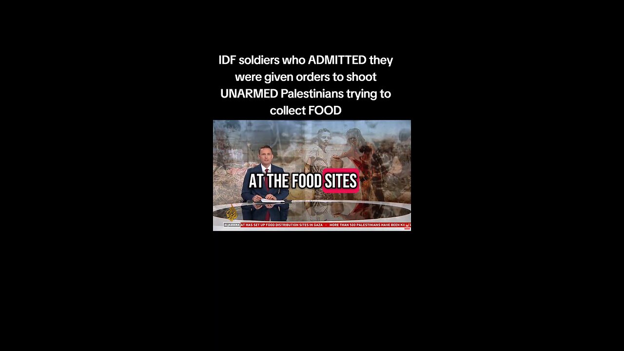 IDF SOLDIERS CONFESSION OF KILLING PALESTIANS TRYING TO COLLECT FOOD.