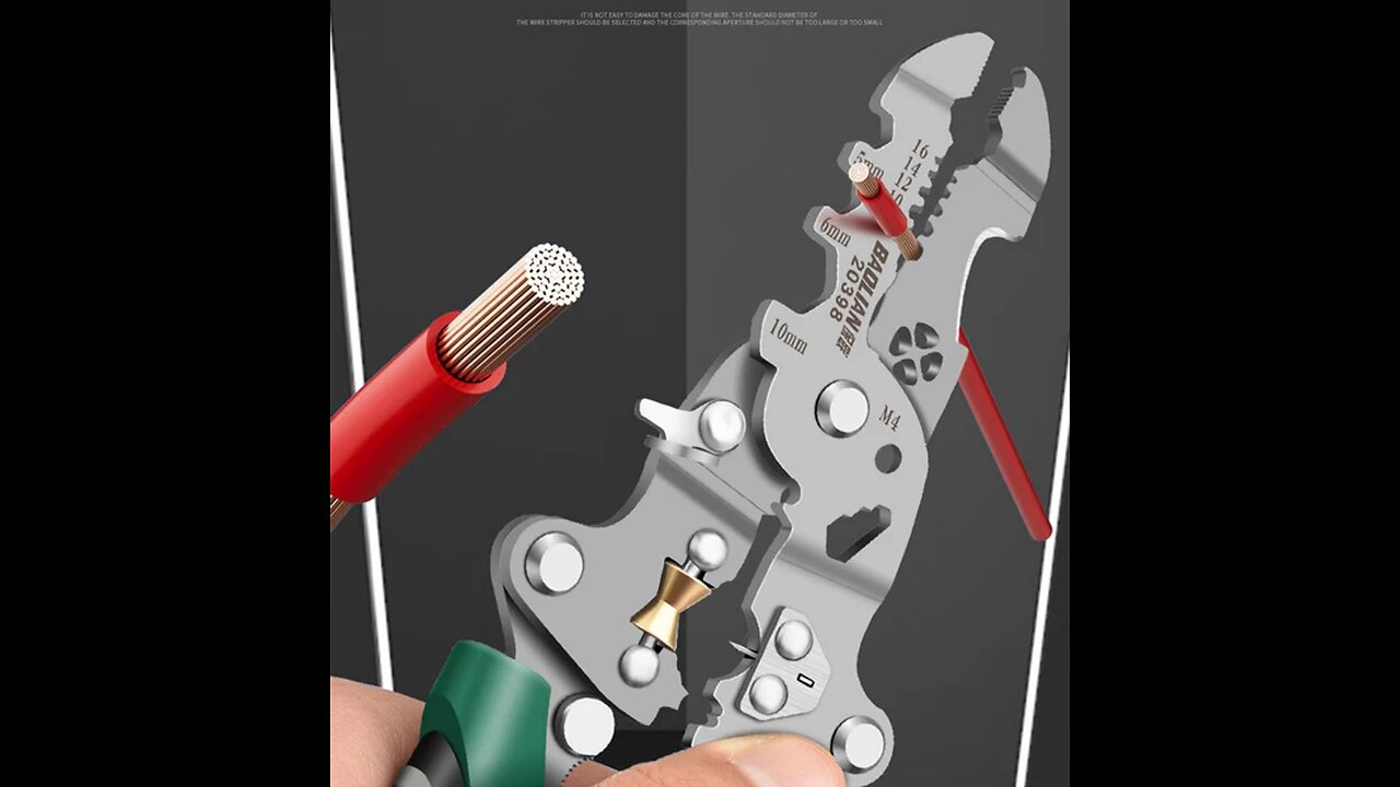New Multi-Functional Foldable Wire Stripper Pliers